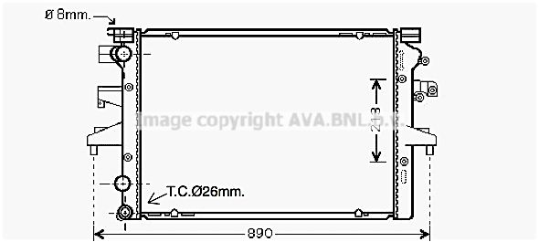 AVA QUALITY COOLING radiatorius, variklio aušinimas VW2231